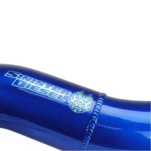 Ford F-350 Intercooler Pipe Kit - Sinister Diesel - Hot Side Charge Pipe - Sinister Blue - `11-`20